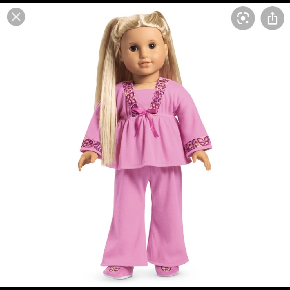 american girl doll julie’s pajamas